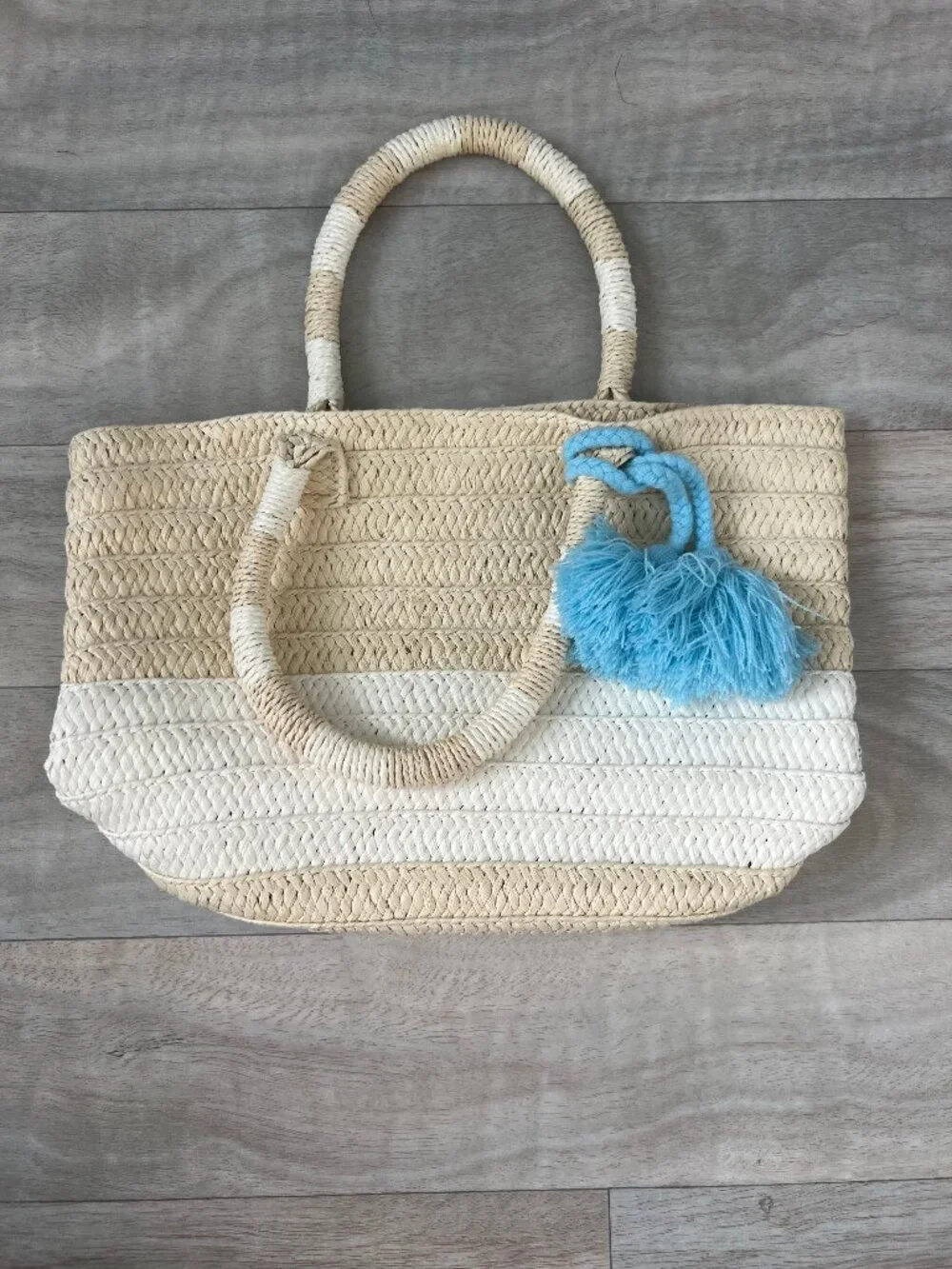 ALTRU Straw Tote Bag with Tie